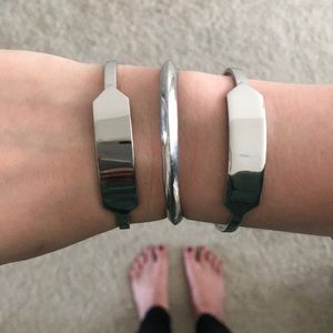 J. Crew silver bangles